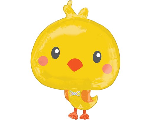 28IN EASTER CHICKY SHAPED FOIL