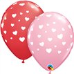 25PK RANDOM HEARTS-A-RND QUALATEX
