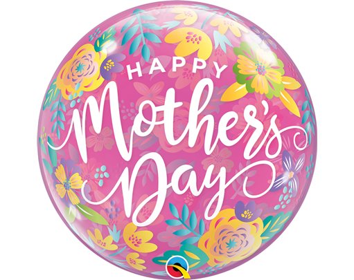22in MOTHER'S DAY COLORFUL FLORAL BUBBLE
