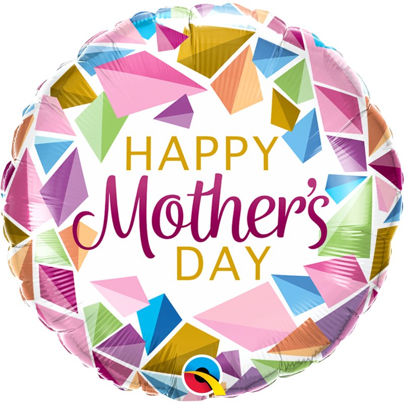 18in MOTHER'S DAY COLOURFUL GEMS FOIL BALLOON