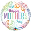 18in MOTHERS DAY PASTEL BUTTERFLIES FOIL BALLOON