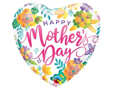 18in MOTHERS DAY SPRING FLORAL FOIL BALLOON