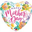 18in MOTHERS DAY SPRING FLORAL FOIL BALLOON