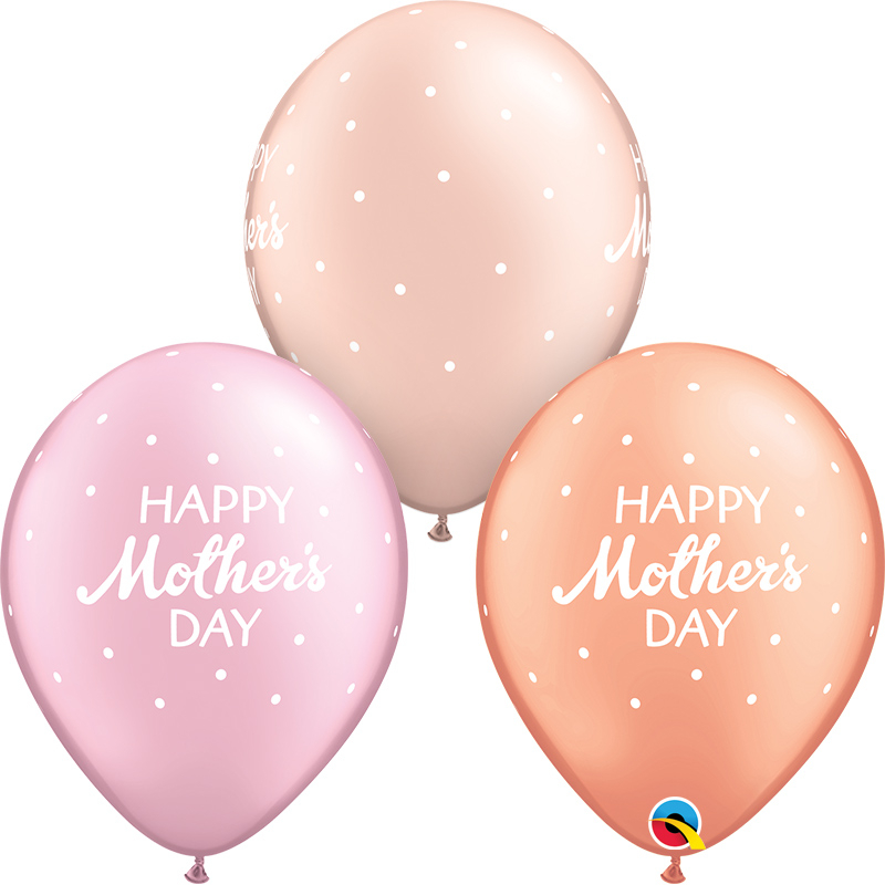 25PK MOTHER'S DAY PETITE POLKA DOTS QUALATEX