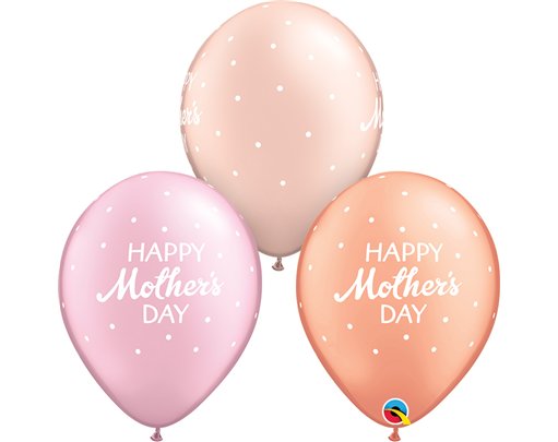 25PK MOTHER'S DAY PETITE POLKA DOTS QUALATEX