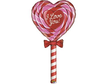 60in SPECIAL DELIVERY LOVE LOLLIPOP FOIL BALLOON