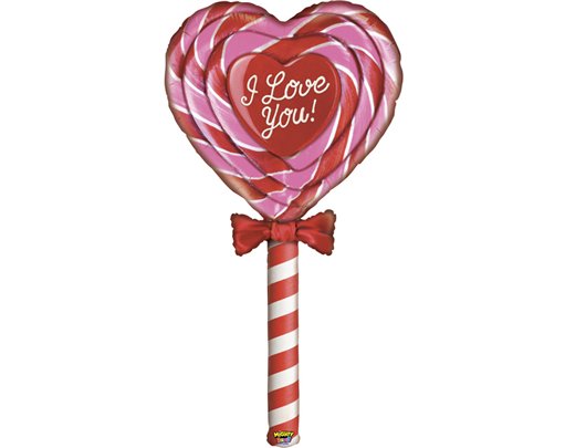 60in SPECIAL DELIVERY LOVE LOLLIPOP FOIL BALLOON