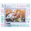 6x4in MUM CHEERFUL GLASS PHOTO FRAME