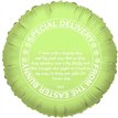 18in PERSONLISABLE GREEN EASTER FOIL BALLOON 5S