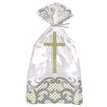 20PK FANCY GOLD CROSS CELLOPHANE BAGS