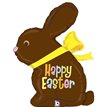 39in CHOCOLATE EASTER BUNNY FOIL BALLOON