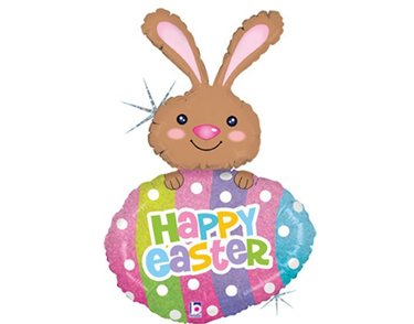 42in EASTER EGG DOTS FOIL BALLOON
