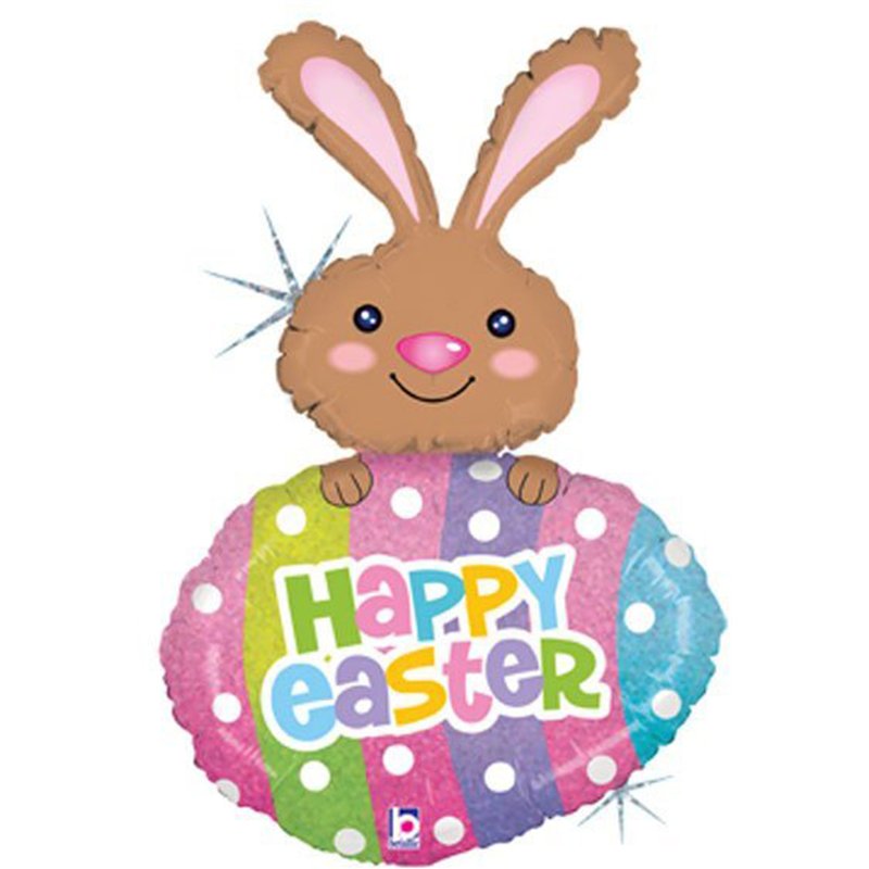42in EASTER EGG DOTS FOIL BALLOON