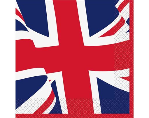 16PK UNION JACK NAPKINS
