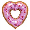 25in OPEN HEART DONUT SUPER SHAPE FOIL BALLOON