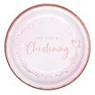 8PK 23cm ROSE GOLD ON YOUR CHRISTENING PLATES
