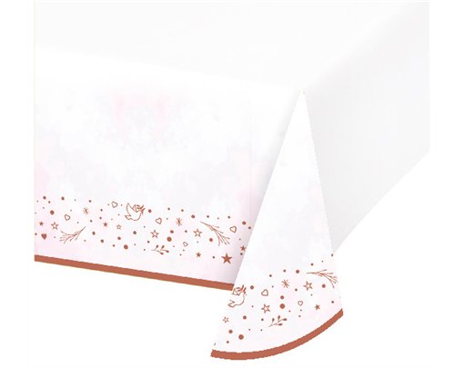 ROSE GOLD ON YOUR CHRISTENING TABLECOVER