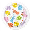 8PK 7in EASTER GINGHAM PLATES