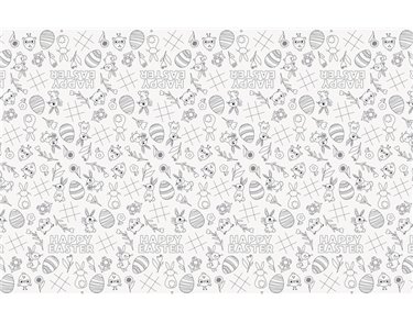 54x84in EASTER GINGHAM PLASTIC TABLECOVER