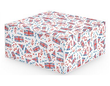 10in UNION JACK CAKE BOX