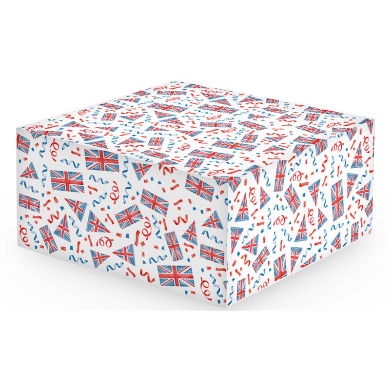 10in UNION JACK CAKE BOX