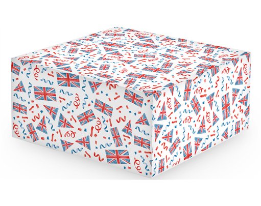 10in UNION JACK CAKE BOX
