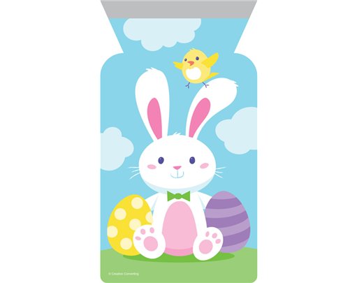 12PK BUNNY AND EGGS ZIPPER CELLO BAG