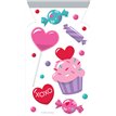 12PK VALENTINES TREATS ZIPPER CELLO BAGS