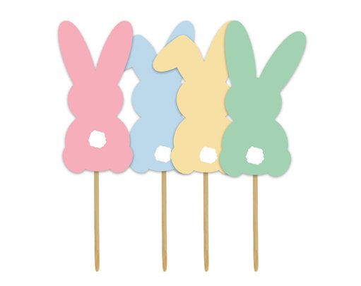EASTER BUNNY CUPCAKE TOPPERS
