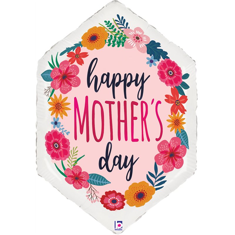 30in SATIN MOTHER'S DAY BLOSSOMS FOIL BALLOON