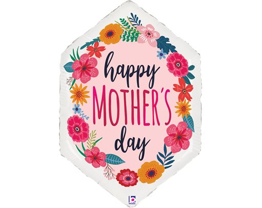 30in SATIN MOTHER'S DAY BLOSSOMS FOIL BALLOON