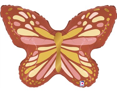 35in BOHO BUTTERFLY FOIL BALLOON