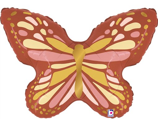 35in BOHO BUTTERFLY FOIL BALLOON