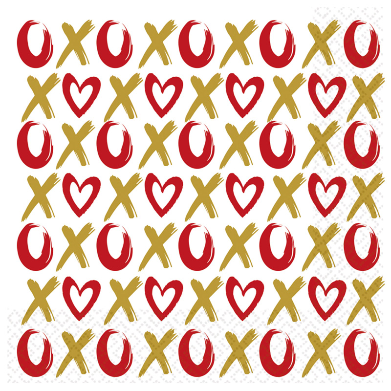 16PK 33cm XOXO NAPKINS