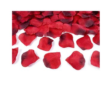 500PC DARK RED ROSE PETALS