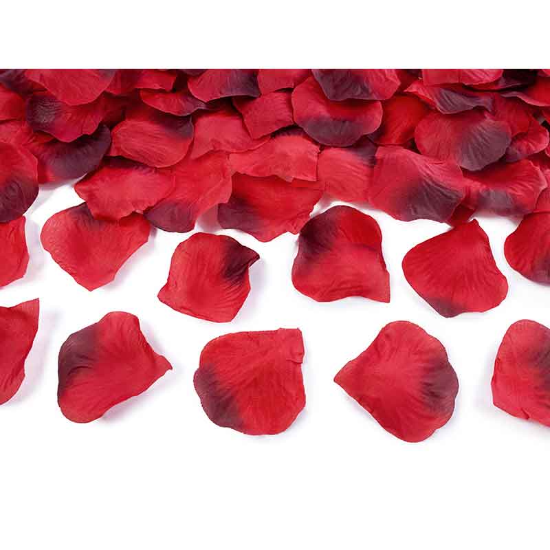 500PC DARK RED ROSE PETALS