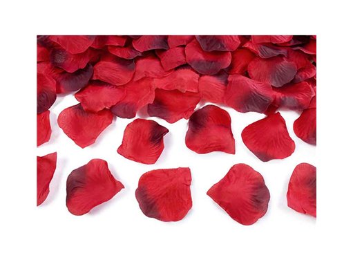 500PC DARK RED ROSE PETALS