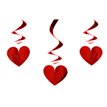 3PC 60cm RED HEART SWIRLS