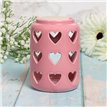 PINK WAX/OIL WARMER WITH HEARTS