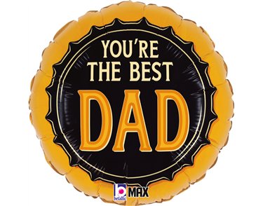 18in BEST DAD BEER FOIL BALLOON
