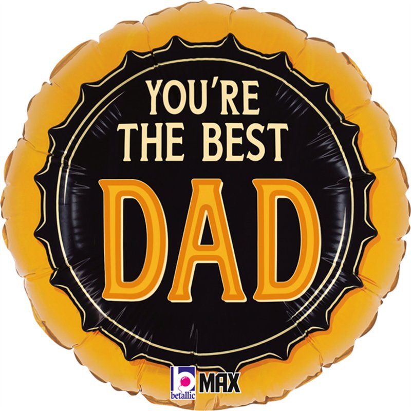 18in BEST DAD BEER FOIL BALLOON