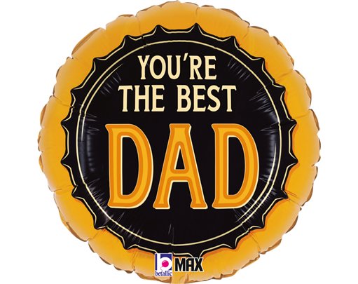 18in BEST DAD BEER FOIL BALLOON