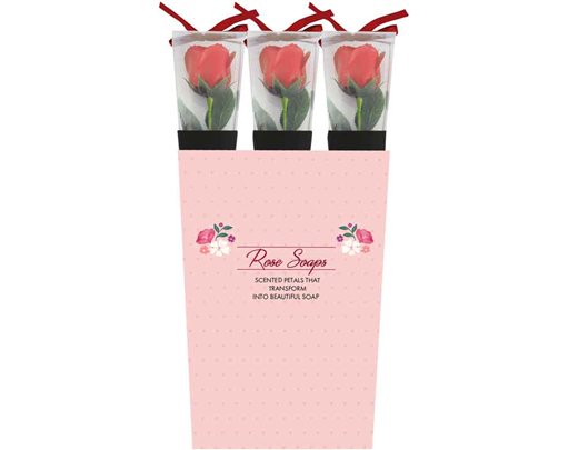 40CM SOAP ROSES IN CDU 9S