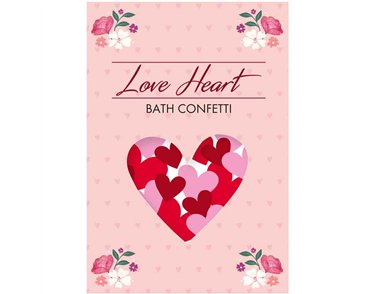 HEART BATH CONFETTI 24S