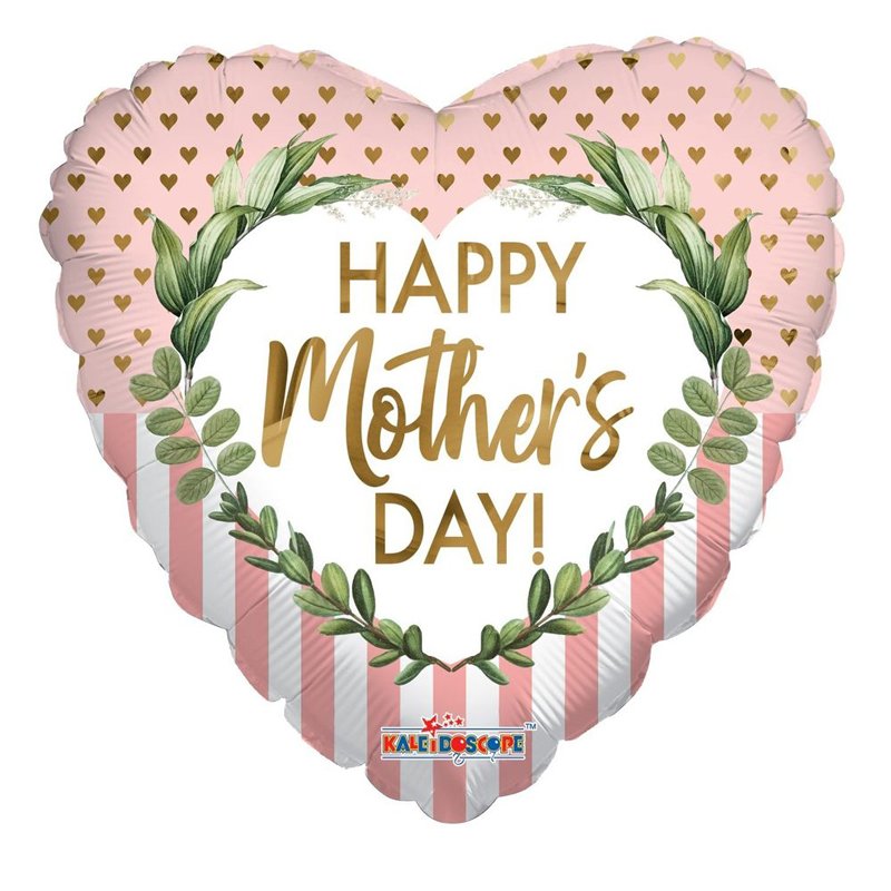 18in MOTHERS DAY DOTS & LINES FOIL BALLOON