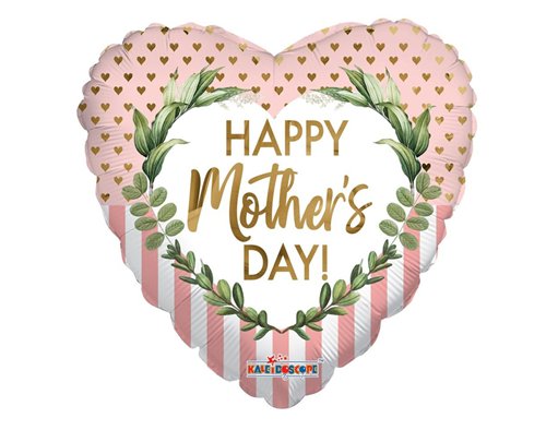 18in MOTHERS DAY DOTS & LINES FOIL BALLOON