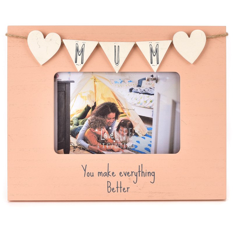 6x4in MUM LOVE LIFE PHOTO FRAME