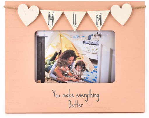 6x4in MUM LOVE LIFE PHOTO FRAME