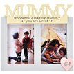 4x6in MUMMY LOVE LIFE DOUBLE PHOTO FRAME