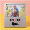 6x4in NAN CHEERFULL ALUMINIUM PHOTO FRAME
